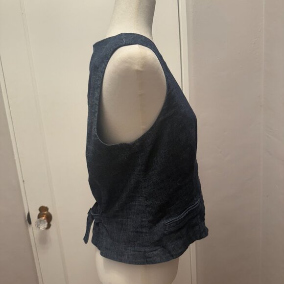 Denim Vest Evereve Size LARGE - Picture 2 of 3